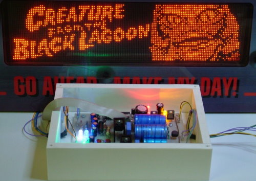2 - Display of a picture from EEPROM (Creature From The Black Lagoon).